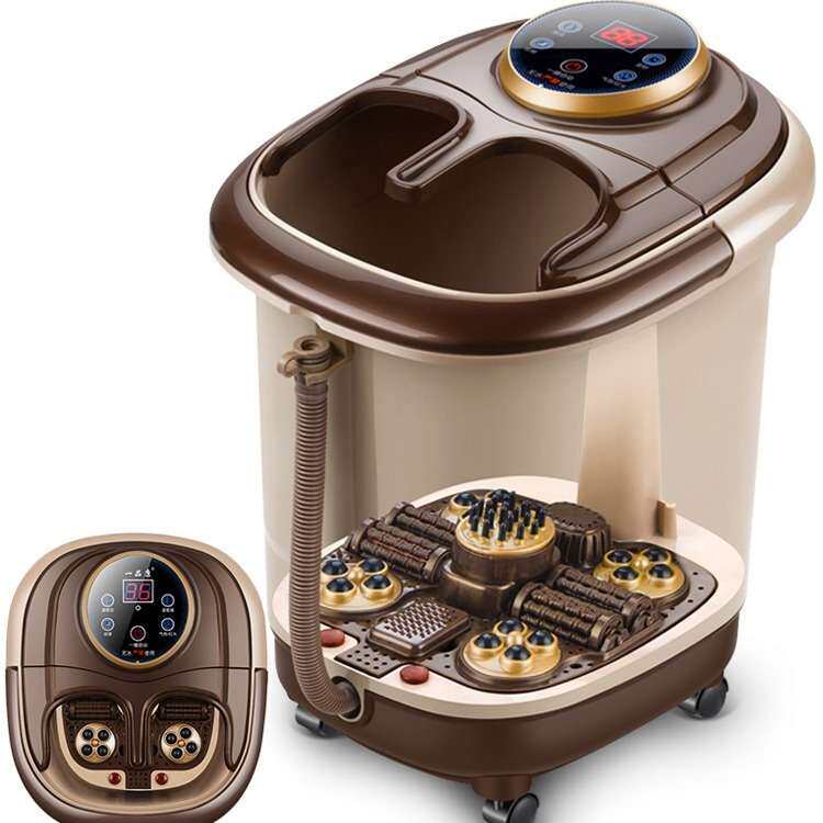 电动按摩足浴盆智能泡脚桶高深桶加热泡脚盆洗脚盆足浴桶足浴器