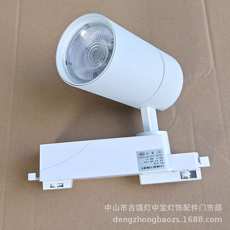 GE-厂销 COB导轨射灯  仿飞30W道轨灯 万向轨道灯 天花射灯射灯