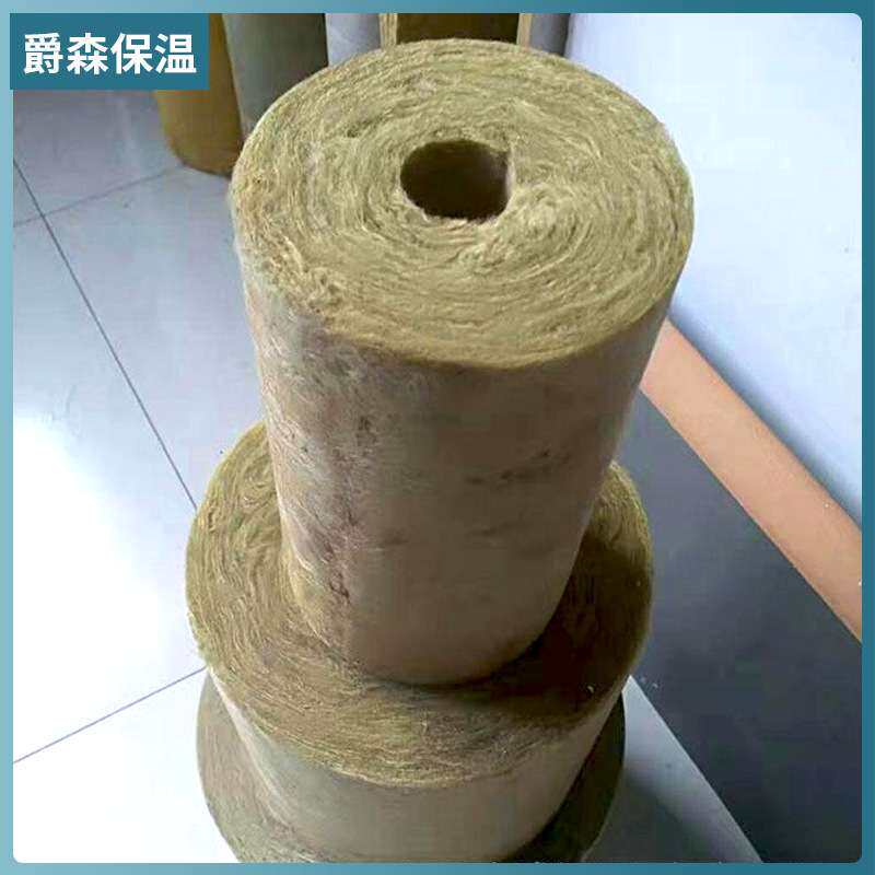供应复合阻燃岩棉管锅炉蒸汽管道保温管工业降噪隔热保温岩棉管