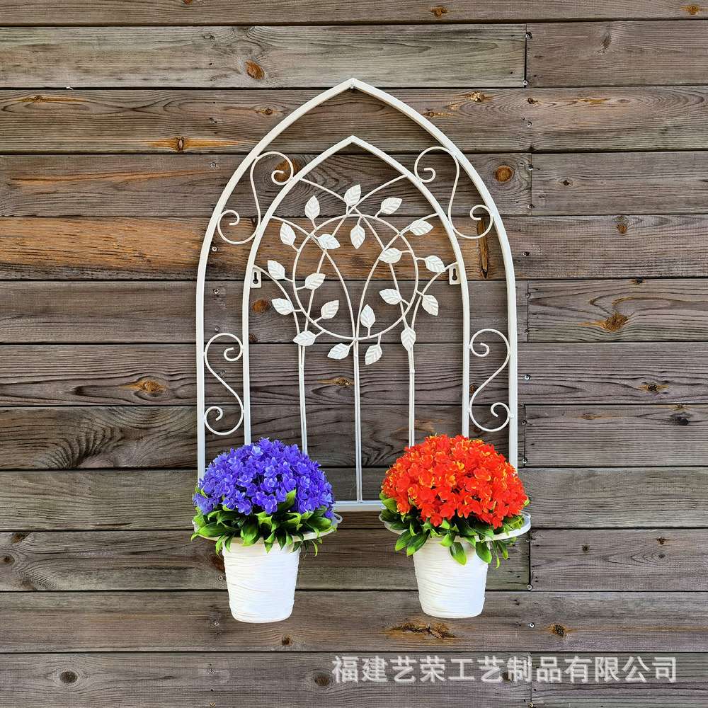 铁艺花架壁挂花架装饰墙壁花篮挂篮阳台花架花盆架吊兰绿萝绿植