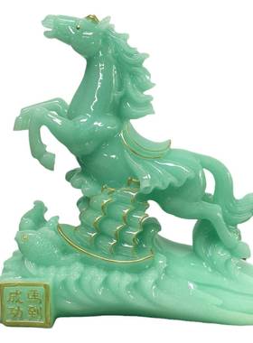 树脂工艺品中式马摆件新款马到成功家居装饰办公商务送礼厂家