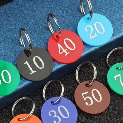 号码牌数字号牌麻辣烫健身寄存号叫牌编亚克力塑料手牌号桑拿牌牌