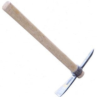 不锈钢小洋镐十字镐两用锄头镐头户外凿冰纯钢斧镐挖树根工具挖桩