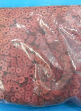 垫圈厚 *.8mmM3红色0圆形 8纸螺丝片镙母绝缘垫快巴*