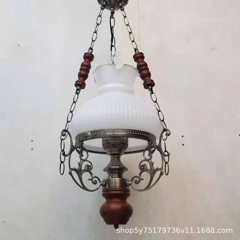 欧式英伦a上海餐厅简约实木复古意大利风格轻奢民宿过道田园吊灯