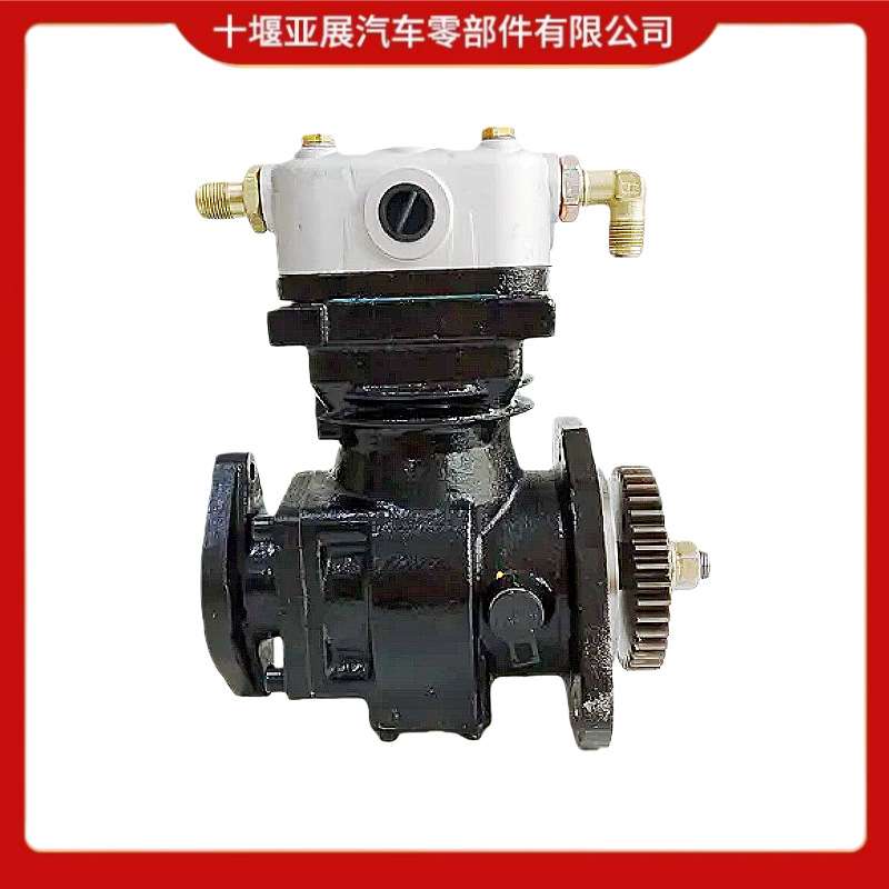 国六一汽解放J6P 柴油发动机 3509010 锡柴双缸空压机打气泵用于