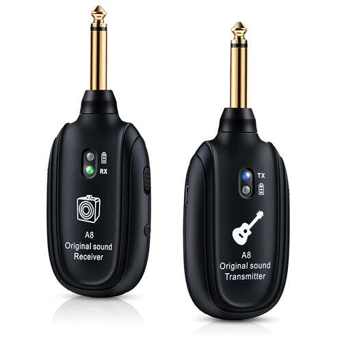 Manufacturer supplied A8 guitar wireless transceiver, electr