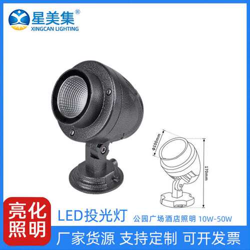 10W20W30W50W LED户外桥梁防水射灯照树灯强聚光射灯户外投光灯