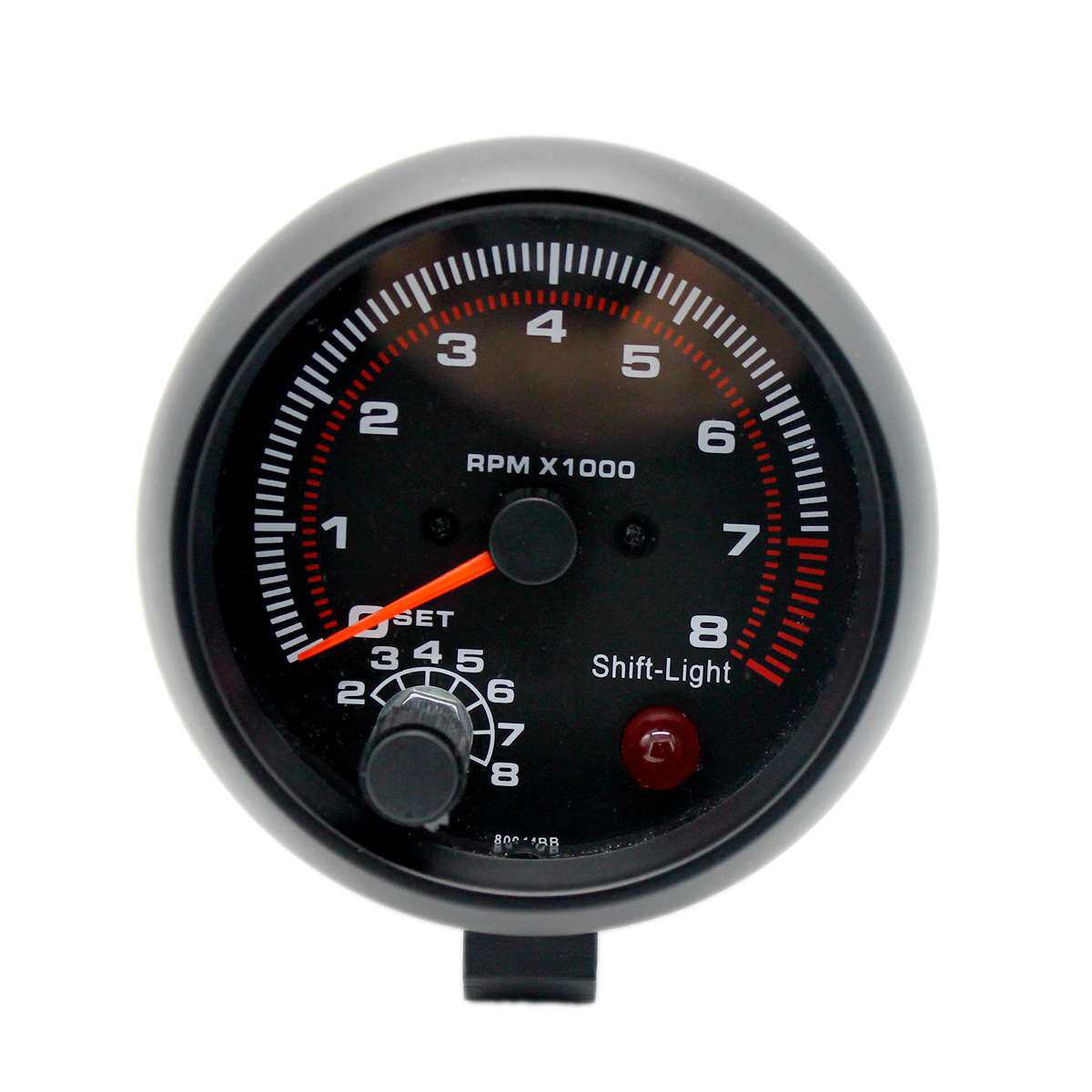 3.75" 黑面黑壳转速表 B3076 汽车改装转速表 12V赛车改装