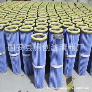 腾创供应120锥形螺纹盖粉尘滤芯 钻机内螺旋快装除尘滤筒不易堵塞