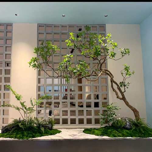 仿真马醉木室内外装饰摆件橱窗玄关景观吊钟假树大型绿植造景组合