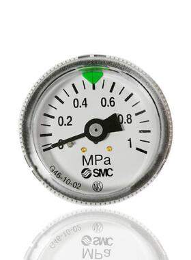 NKS SMC压力表轴向铁壳黑色R1/4 13MM螺纹G46-10-02工厂直供