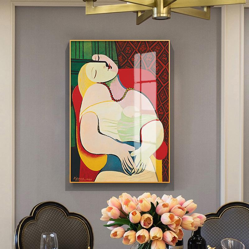 毕加索梦后现代轻奢装饰画抽象艺术壁画客厅卧室玄关走廊过道挂画