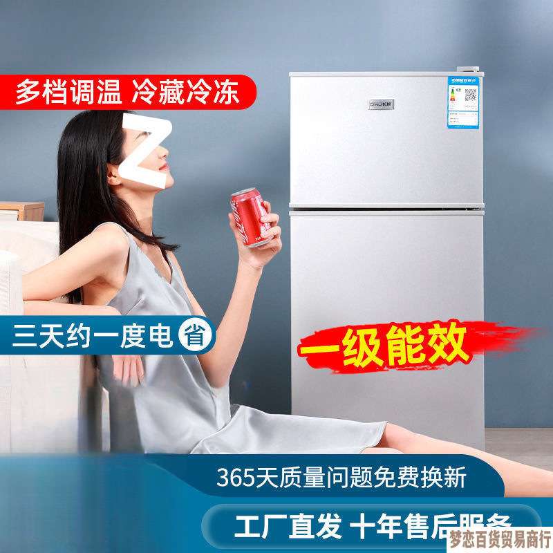 新款冰箱家用两门小型迷你冰箱宿舍租房冰柜冷冻冷藏一级节能静音