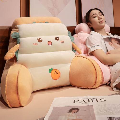 床头靠垫学生宿舍床上靠枕看书腰靠沙发大靠背侧躺腰枕坐椅护腰垫