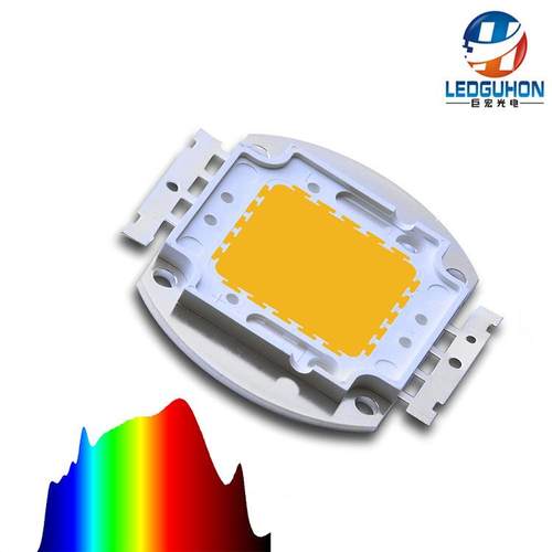 大功率100W植物灯珠 花卉果实类用全波长太阳光谱led植物生长灯珠
