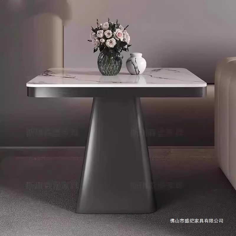 轻奢岩板边几现代简约床头沙发角几阳台卧室茶桌阳台方桌子无