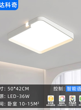 欧普达科奇客厅主灯新款led白色鹅卵石吸顶灯极简全光谱中山灯具