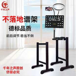 古筝不落地谱架专业乐曲谱台悬空不占地格格架专用双卡精致可俯拍