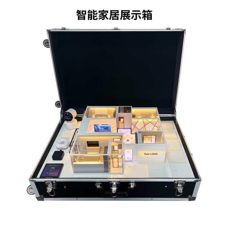 智能家居展示箱平层沙盘物联网Zibee系统APP语音控制全屋智能模型