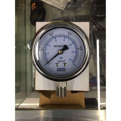 不锈钢耐震压力表YBF60 1KG 2KG 5KG  径向表盘60MM  HFDY 304