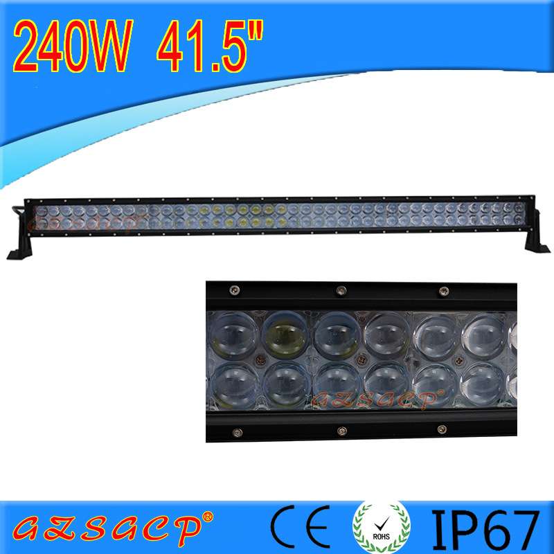 LED工作灯240W透镜双排LED长条灯 CREE LED汽车灯越野车工程车灯