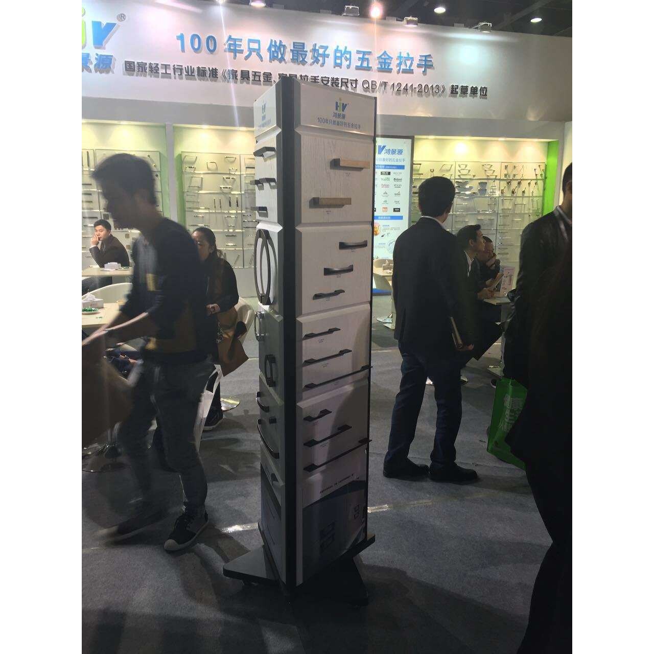 门窗配件连家具五金配件展示架易拆装 三角旋转高档 展会参展专用