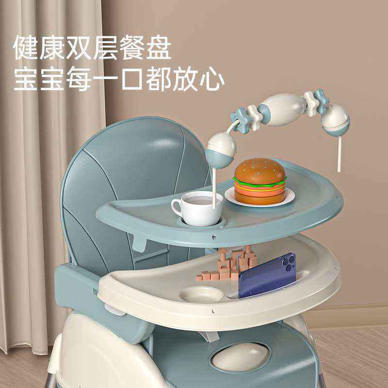 宝宝餐椅婴儿童用吃饭桌多功能可折叠座椅子便携式小孩bb凳子