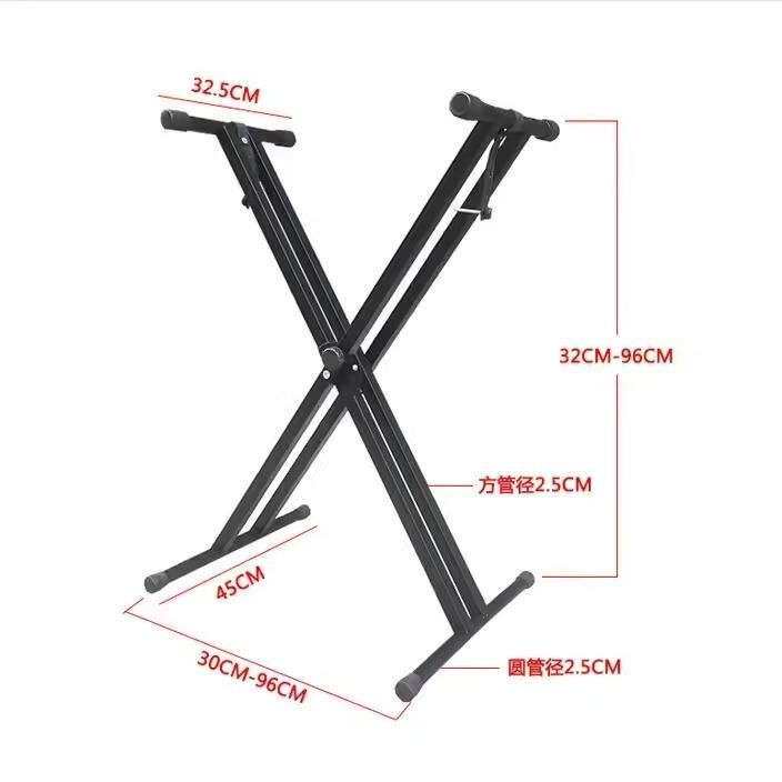 加重双管拆装X型电子琴架外贸电商折叠键盘电子钢琴架乐西洋乐器