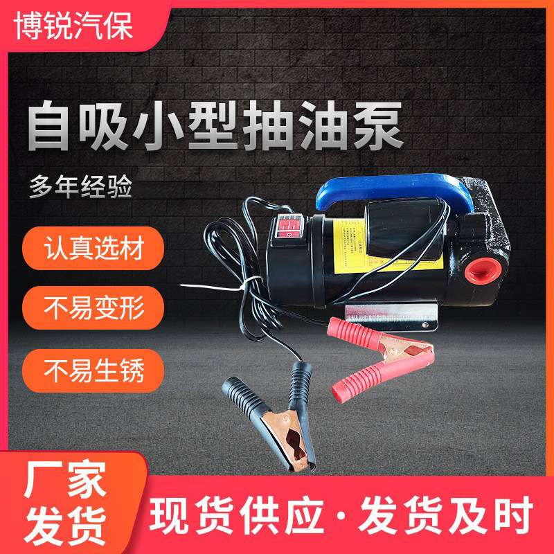 家用手提自吸小型抽油泵移动加油机电动自吸柴油煤油抽油泵便携