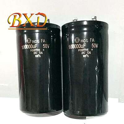 100000UF50V 进口电解电容50V100000UF 螺丝脚大电容 75X145