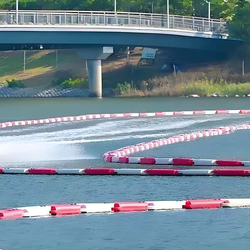 水上卡丁车赛道卡丁船防撞护栏浮条塑料漂浮平台浮条水马赛道围栏