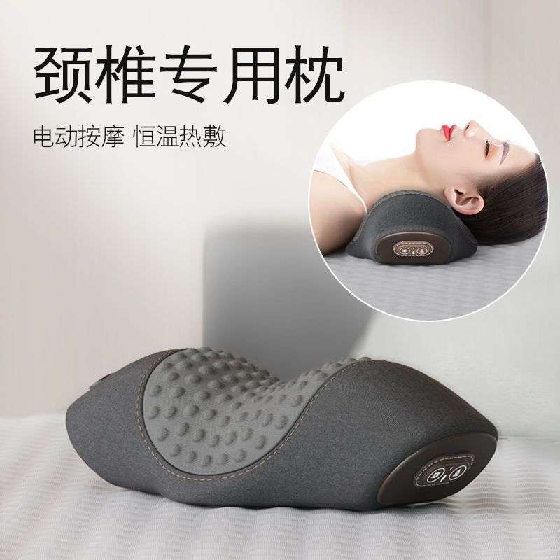 颈椎枕睡觉护劲椎按摩脊椎助睡眠加热非牵引圆柱护颈枕头