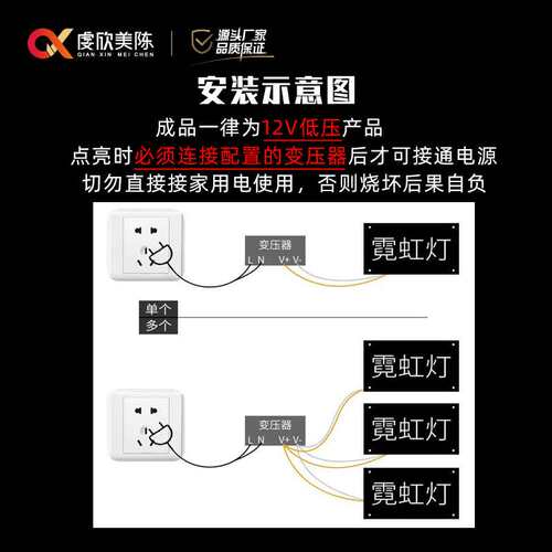 商场集市门头餐饮网红装饰打卡墙led招牌霓虹灯发光字小批量现货