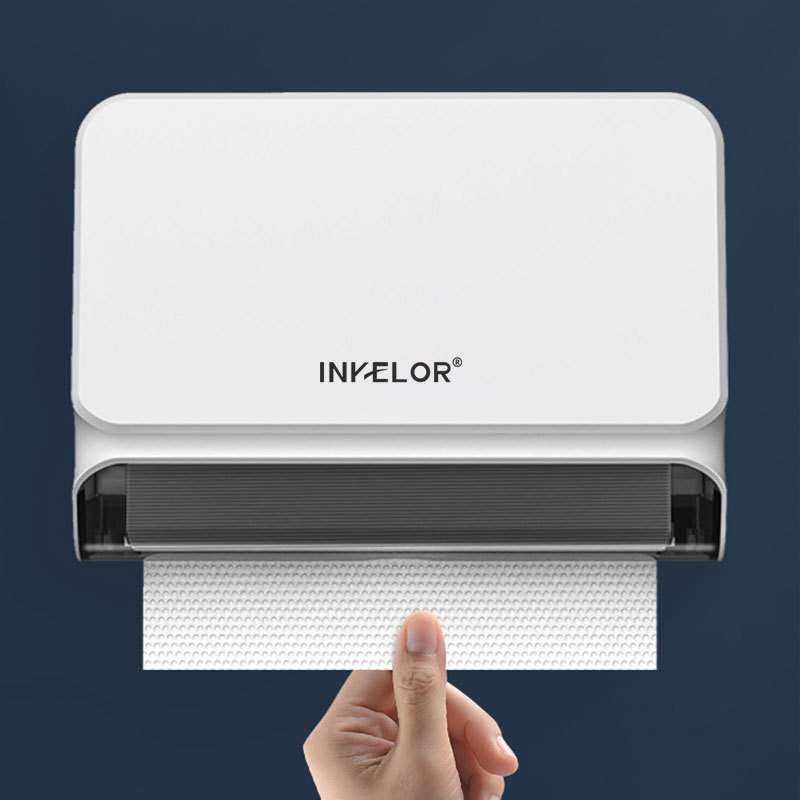 壁挂式擦手纸巾盒免打孔挂墙免钉厨房抽纸盒纸架防水收纳餐巾纸