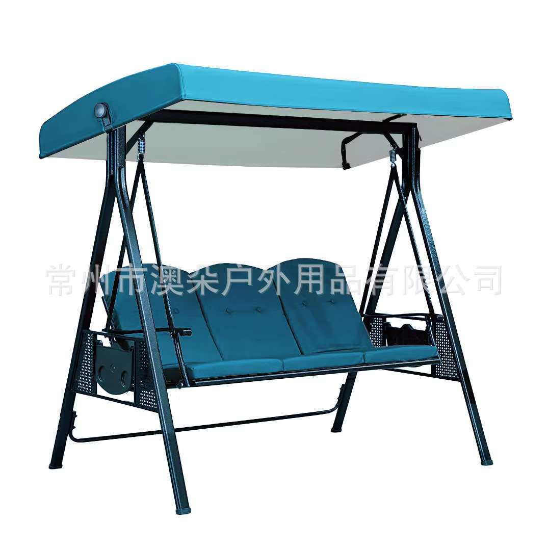 户外庭院带侧孔位秋千顶布直边款可替换顶棚防雨防晒秋千顶棚罩