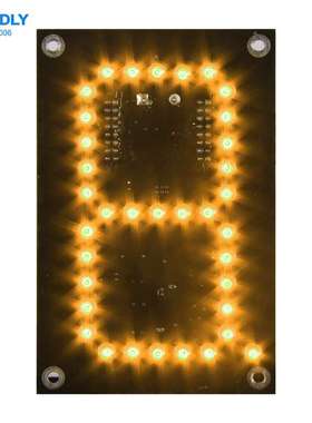 4寸黄色油价牌东莞8字数字板LED数字板油价显示牌加油站加油机