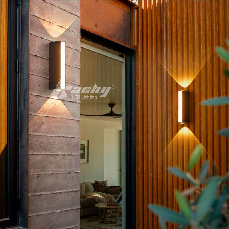 床头灯壁灯欧式极简上下发光卧室花园别墅led灯墙壁户外防水壁灯
