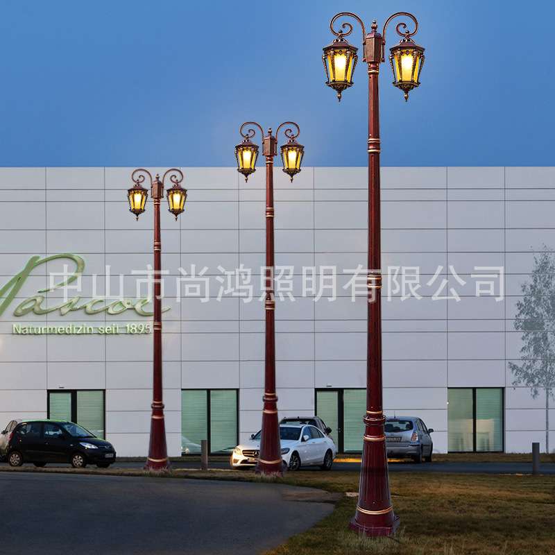 太阳能灯柱头灯 户外防水庭院灯花园别墅围墙门柱灯家用庭院路灯