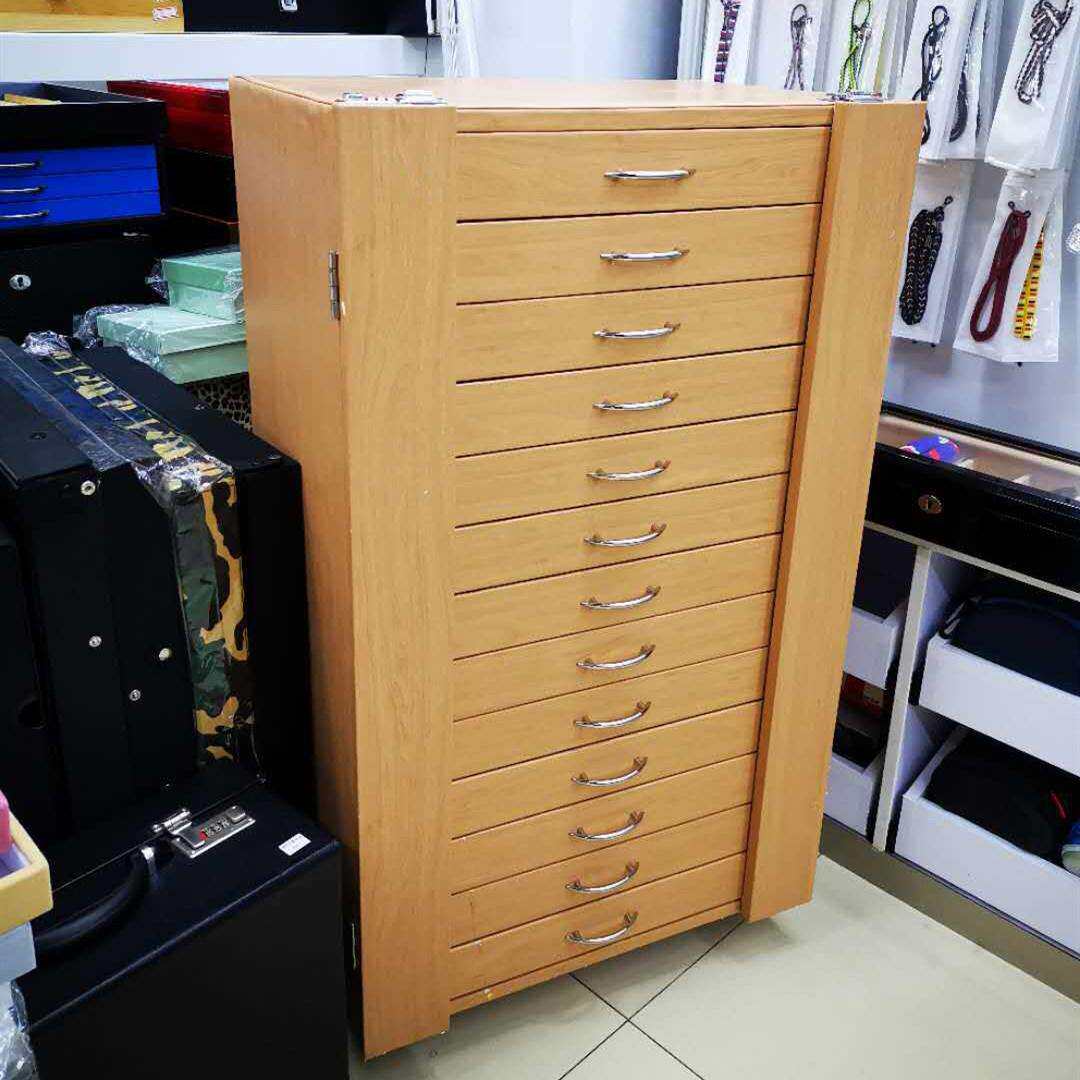 眼镜店新款黄木纹色皮革太阳光学眼镜展示柜饰品收纳柜眼镜展示架