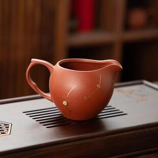 德化陶瓷【公道杯】锔钉侧把茶海170ml/紫砂/鹰嘴出水口/分茶器