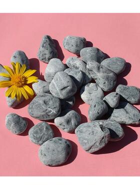 大型黄色鹅卵石丨庭院防滑路面石丨琥珀黄花园砾石丨抗压