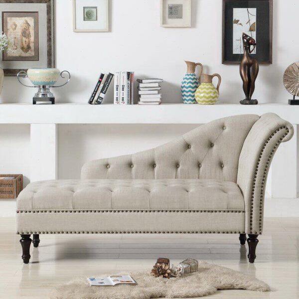 北欧贵妃沙发简约现代美人榻卧室轻奢单人小户型客厅布艺太妃躺椅