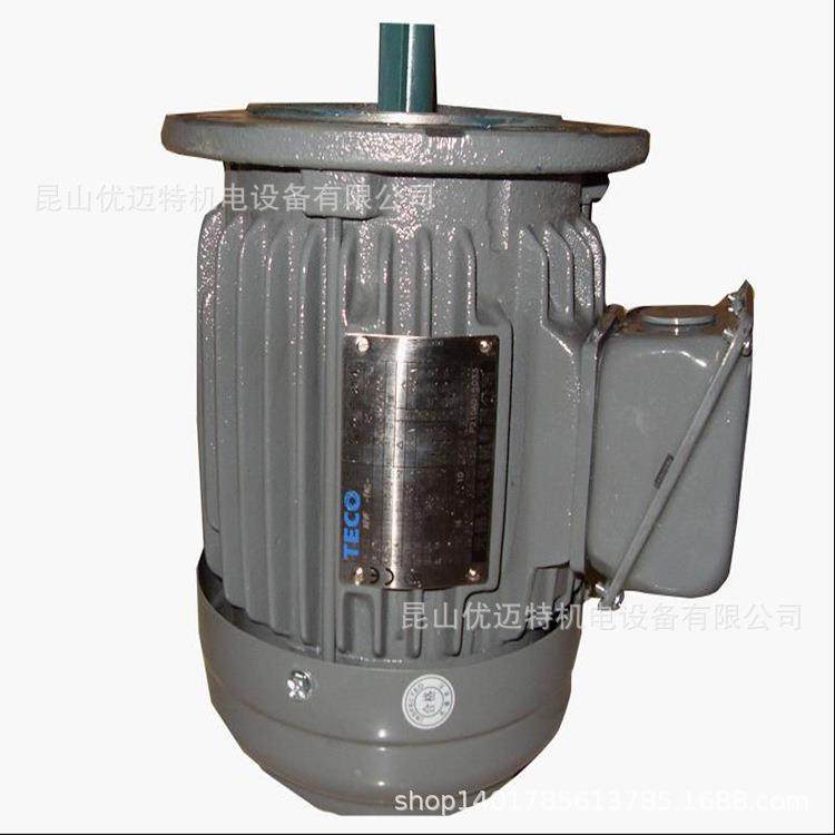 台弯原装东元AEEF3-112M5HP4P380V3.7KW三相立式卧式刹车电机马达