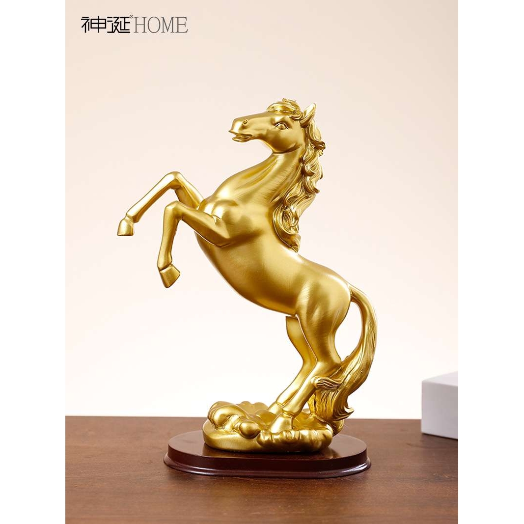 ?BB4C 马到成功家居装饰品客厅工艺品马摆件大号办公室桌面