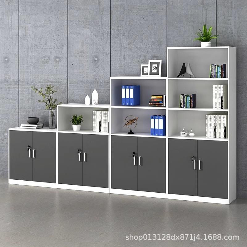 矮柜靠墙柜子收纳储物柜高低柜办公室木质文件档案文档资料柜带锁