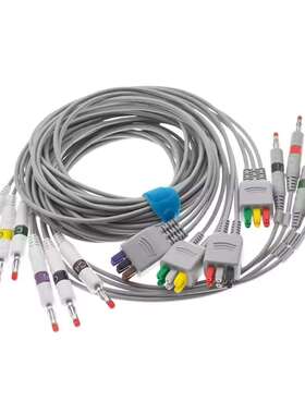 瑞康宏业E1200 E1800心电监护仪分线心电图机导联线12导联Rencare