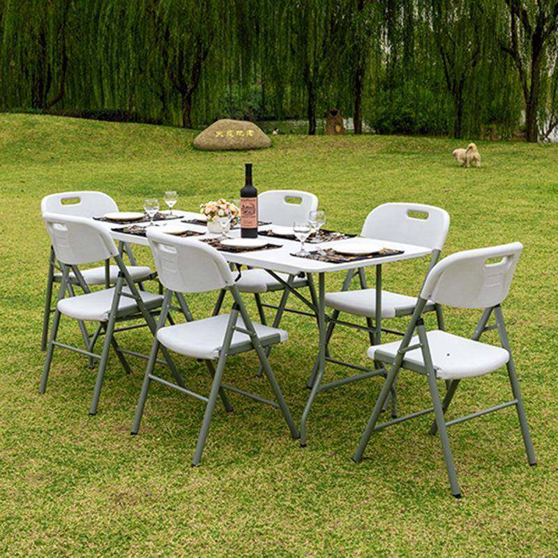 Z152多用吹塑折叠桌 便携式摆摊可折叠吹塑长方桌户外野炊长条桌