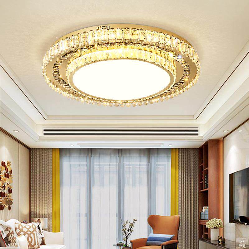 客厅主灯现代简约灯轻奢水晶灯2025年新款灯具奢华大灯led吸顶灯