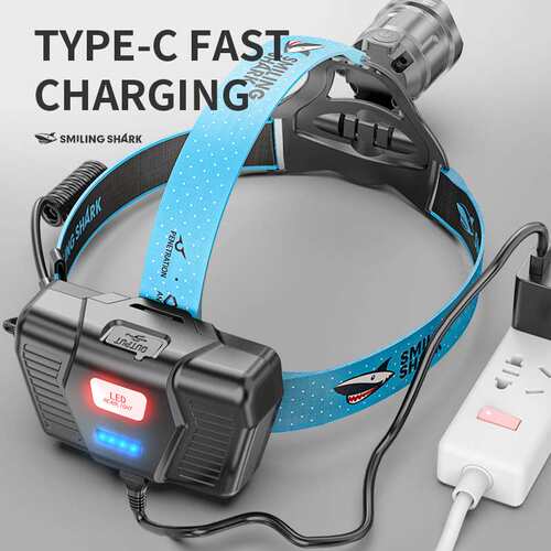 Strong light rechargeable outdoor construction site headlamp